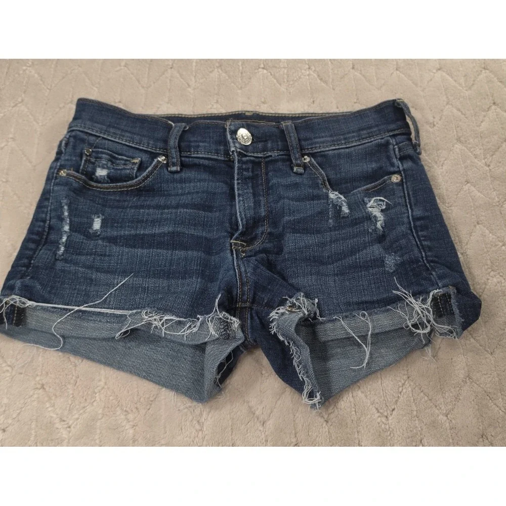 Abercrombie And Fitch Cuffed Jean Shorts 24